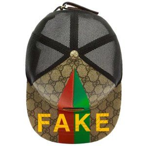 NEW Gucci Multicolor Monogram Supreme GG Logo Canvas Cap Hat